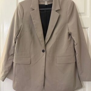 H&M grey/beige/greige single breasted Blazer